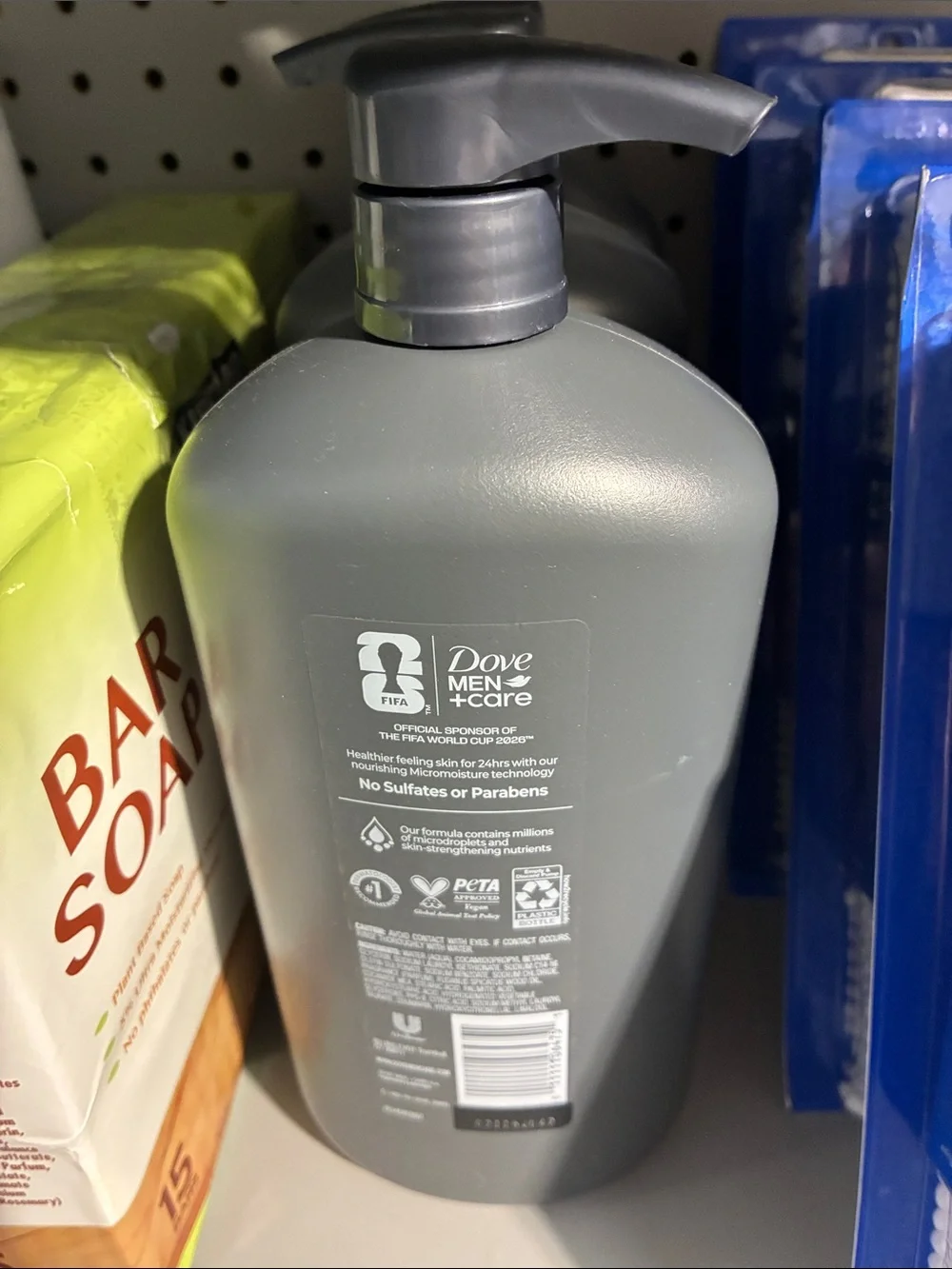Dove Men+Care Sandalwood Striker Body and Face Wash - Gray